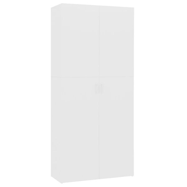 vidaXL Schuhschrank Wei&szlig; 80x35,5x180 cm Holzwerkstoff