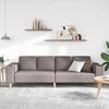 vidaXL Wohnzimmer Couch Taupe 250 x 77 x 76 cm Polyester