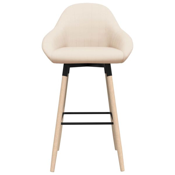 vidaXL Barhocker Creme Stoff