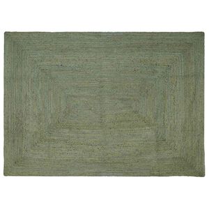 vidaXL Bereichsteppiche Rechtwinklig Olive Gr&uuml;n 200 x 290 cm Jute