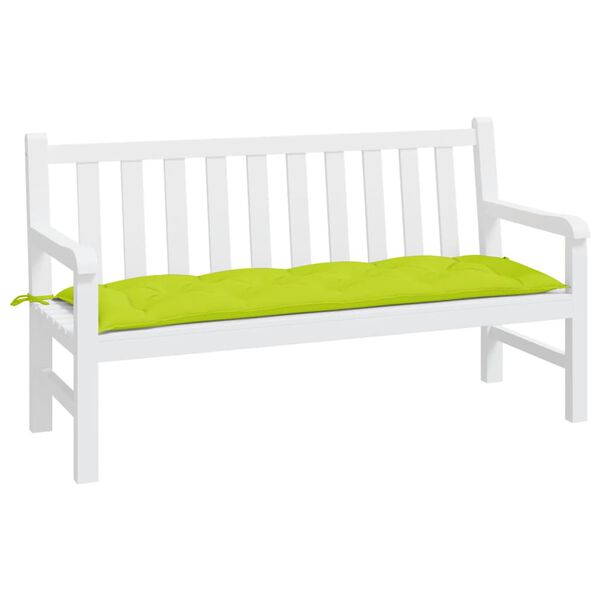 vidaXL Gartenbank-Auflage Hellgr&uuml;n 150x50x7 cm Oxford-Gewebe