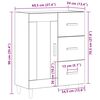 vidaXL Sideboard Wei&szlig; 69,5x34x90 cm Holzwerkstoff