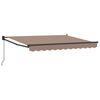 vidaXL Ausziehbare Markise Taupe 3 x 2,5 m