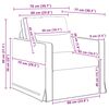 vidaXL Sofa 2 pcs Schwarz 198 x 78 x 80 cm Stoff