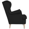 vidaXL Sessel Schwarz 74x84x100 cm Stoff