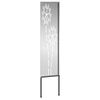 vidaXL Garten Sichtschutz-Leinwand Silber 32 x 140 cm Verzinkter Stahl