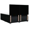 vidaXL Boxspringbett mit Matratze Schwarz 180x200 cm Stoff