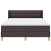 vidaXL Boxspringbett mit Matratze Dunkelbraun 200 x 140 cm Polyester