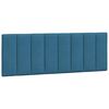 vidaXL Bettgestell ohne Matratze "Hanko" Blau 120x200 cm Samt