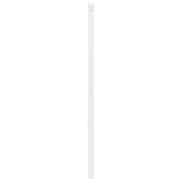 vidaXL Kopfteil Metall Wei&szlig; 160 cm