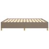 vidaXL Bettgestell ohne Matratze Taupe 180x200 cm Stoff