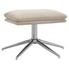vidaXL Relaxsessel mit Hocker Creme Mikrofasergewebe
