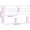vidaXL Kopfteil Sonoma-Eiche 135 cm Eisen und Holzwerkstoff
