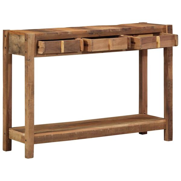 vidaXL Konsolentisch Braun 107 x 33 x 76 cm Massives upgecyceltes Holz