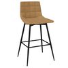 vidaXL Barhocker 2 Stk. Braun Samt