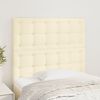 vidaXL Kopfteil Creme 80x5x118/128 cm Kunstleder