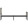 vidaXL Metallbett ohne Matratze Sonoma-Eiche 90x200 cm