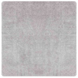 vidaXL Anti-Rutsch Shaggy Teppich Grau 200 x 200 cm PP