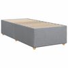 vidaXL Boxspringbett mit Matratze Hellgrau 90x190 cm Stoff