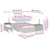 vidaXL Gartensofa-set mit Kissen mit Speicher 8 pcs Grau Poly Rattan