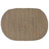 vidaXL Bereichsteppiche Oval Grau 122 x 183 cm Jute