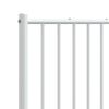 vidaXL Ersatz-Kopfteil Metall Wei&szlig; 120 cm