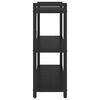 vidaXL B&uuml;cherregal Schwarz Eichen-Optik 80 x 30 x 85 cm Holzwerkstoff