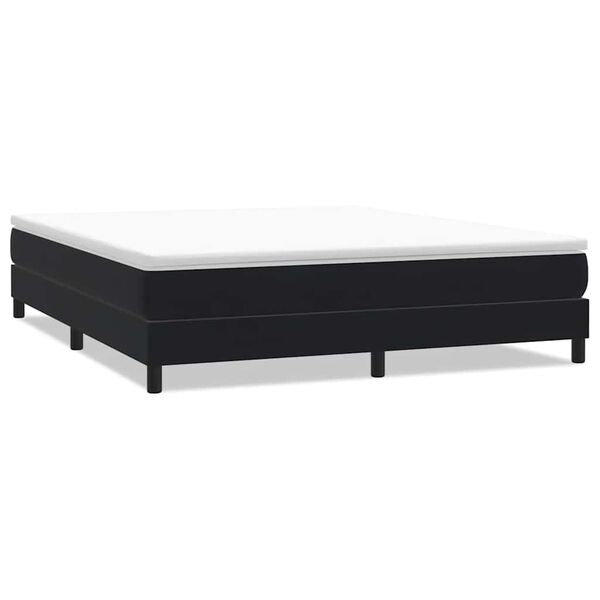vidaXL Boxspringbett ohne Matratze Schwarz 180x220 cm Samt