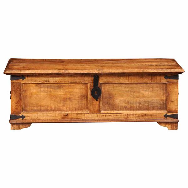 vidaXL Truhe Raues Mangoholz