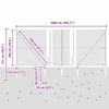 vidaXL Zaunpfosten Silber 10 x 1 m (19 x 19 mm Maschen) Stahl