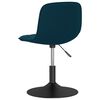 vidaXL Barhocker Blau Samt