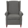 vidaXL Massagesessel Hellgrau Stoff