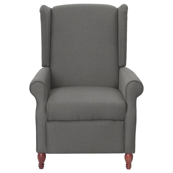 vidaXL Massagesessel Hellgrau Stoff