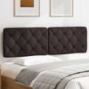 vidaXL Kopfteil-Kissen Dunkelbraun 160 cm Stoff