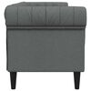 vidaXL Sofa Dunkelgrau 201,5 x 74,5 x 74,5 cm Polyester