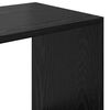 vidaXL B&uuml;cherregal Schwarz Eichen-Optik 137,5 x 29 x 137,5 cm