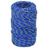 vidaXL Mehrzweck-Allzweckseil 2 mm 250 m Blau PP 27 kg Max. Traglast