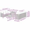vidaXL Gartensofa-set 11 pcs Grau Poly-Rattan