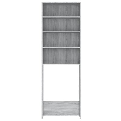 vidaXL Waschmaschinenschrank Grau Sonoma 64x24x190 cm