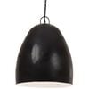 vidaXL H&auml;ngelampe Industriestil 25 W Schwarz Rund 42 cm E27