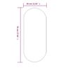 vidaXL Wandspiegel Golden 70x30 cm Oval