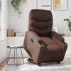 vidaXL Relaxsessel mit Aufstehhilfe Braun Kunstleder