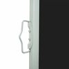 vidaXL Ausziehbare Seitenmarkise 140&times;500 cm Schwarz