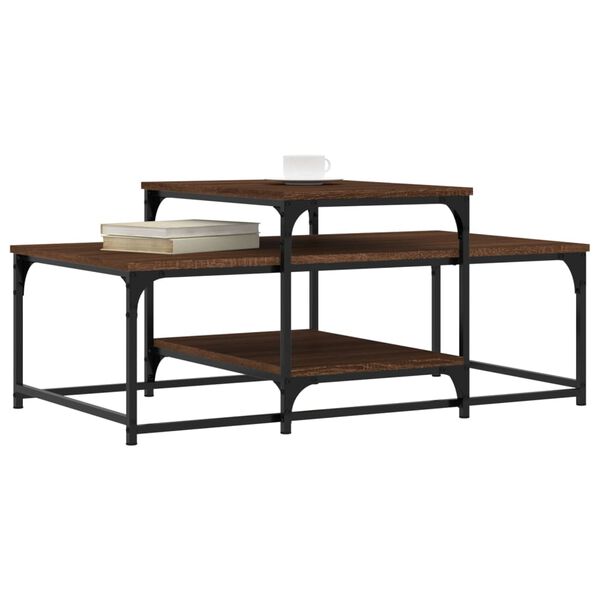 vidaXL Couchtisch Braun Eichen-Optik 102x60x45 cm Holzwerkstoff