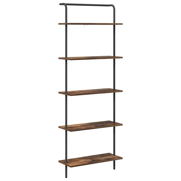 vidaXL B&uuml;cherregal Ger&auml;ucherte Eiche 60 x 24 x 168 cm Holzwerkstoff
