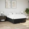 vidaXL Bettgestell ohne Matratze Schwarz 160x200 cm Stoff