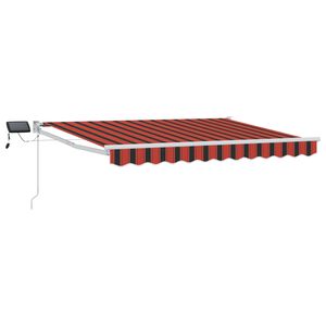 vidaXL Manuelle Gelenkarmmarkise mit LEDs 2,5 x 2 m