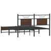 vidaXL Bettgestell ohne Matratze Braun Eiche 150x200 cm Holzwerkstoff