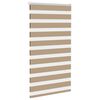 vidaXL Doppelrollo Sandbraun 75x150 cm Stoffbreite 70,9 cm Polyester