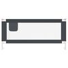 vidaXL Kleinkind-Bettschutzgitter Dunkelgrau 200x25 cm Stoff